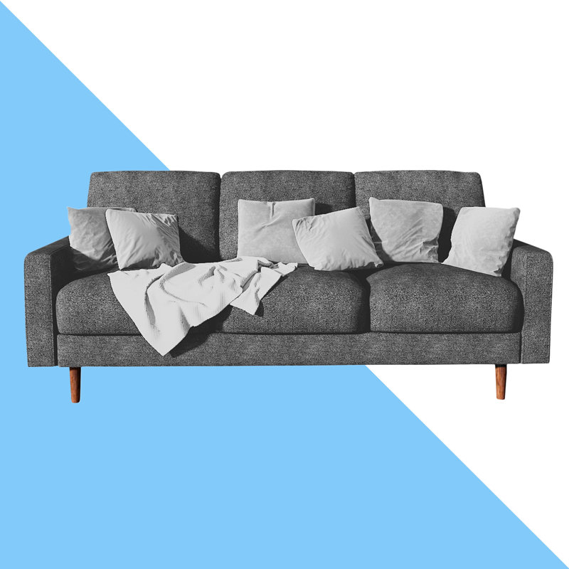 Benay 71.7" Square Arm Sofa, Gray