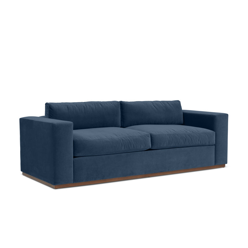Velvet Sleeper Sofa, Banks Denim
