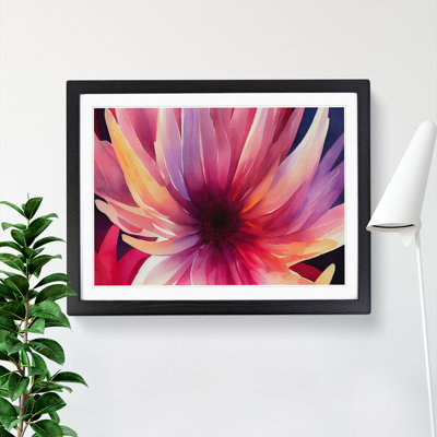 Watercolour Chrysanthemum Flower Vol.4 1 Piece Single Picture Frame Painting