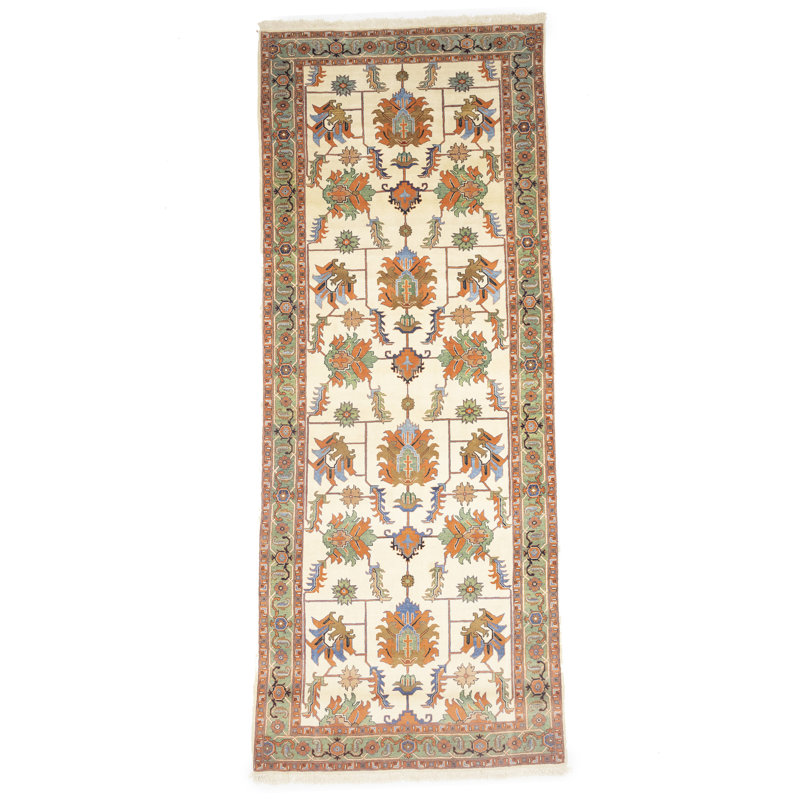 Tapis de couloir oriental crème 7X17