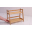 Rattan-Look Coffee Station Organizer, Countertop Station Organiser | Bamboo Tea & Matcha Accessories Station Organizer, 2 Tier Mug Holder Display Stand for Kitchen, Home, Office