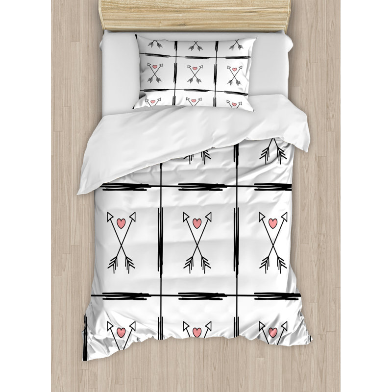 Rustic Polyester Geometric Shapes Duvet Cover