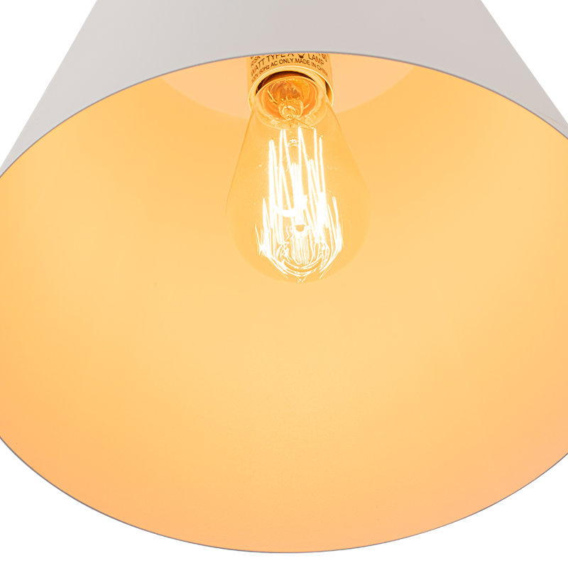Luminaire suspendu conique moderne à 1 lumière Modern