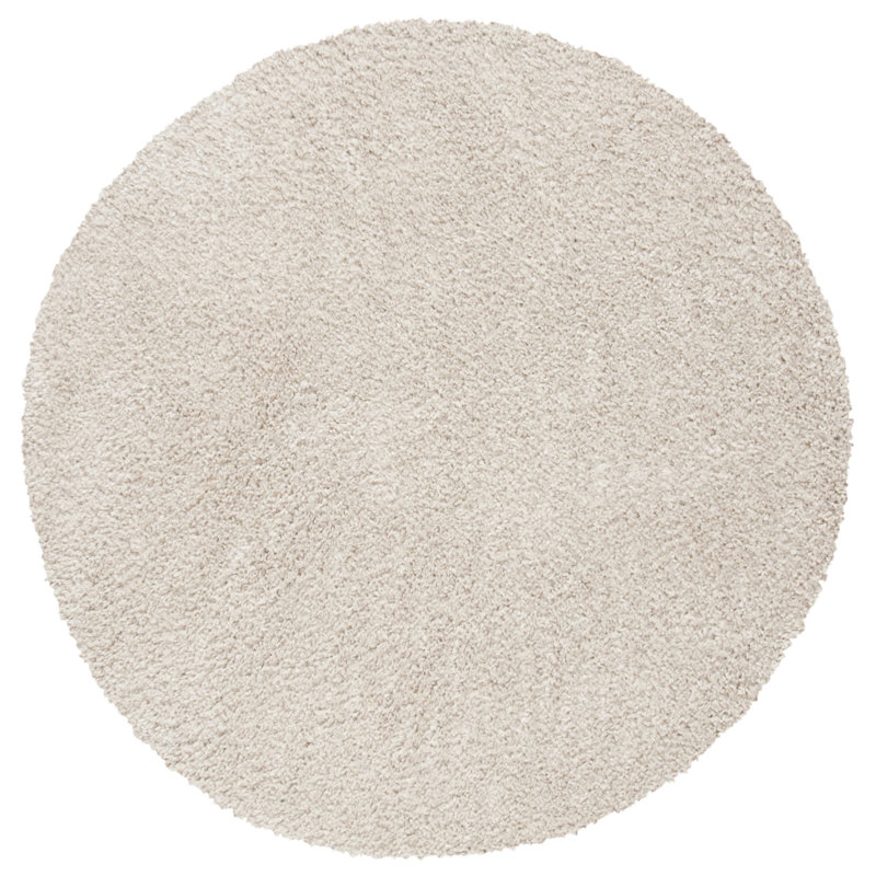 Jiang Beige Area Rug, Round 3'