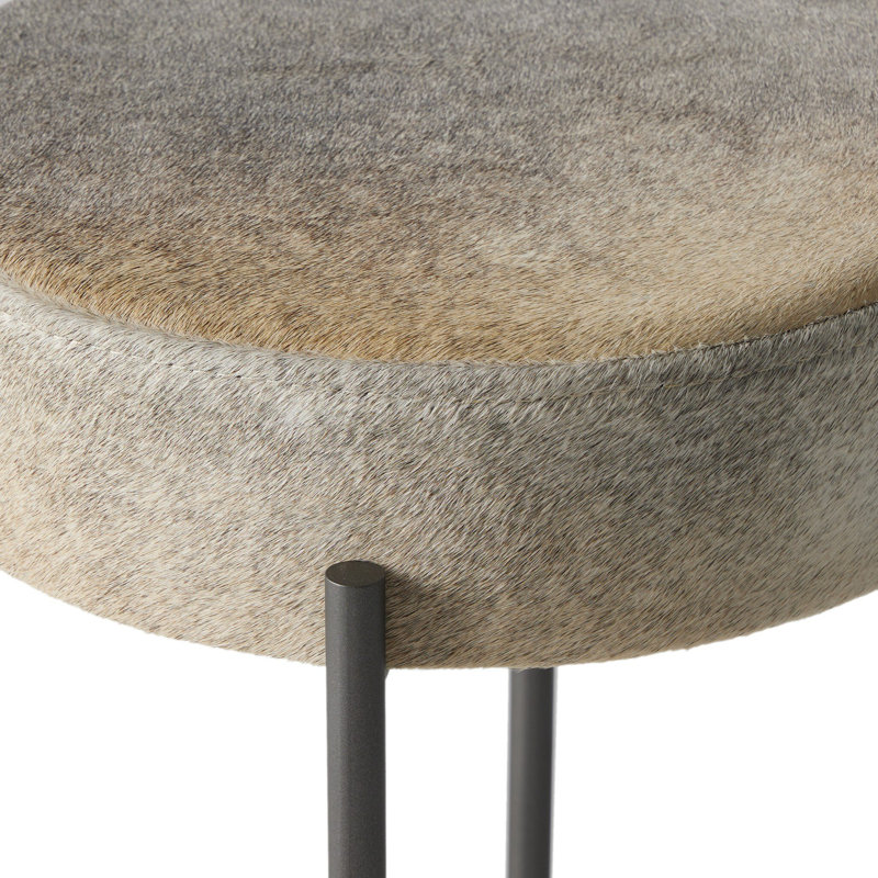 Nocona Bar Stool, Bar Stool (30" Seat Height), Speckled Hide - Black & White