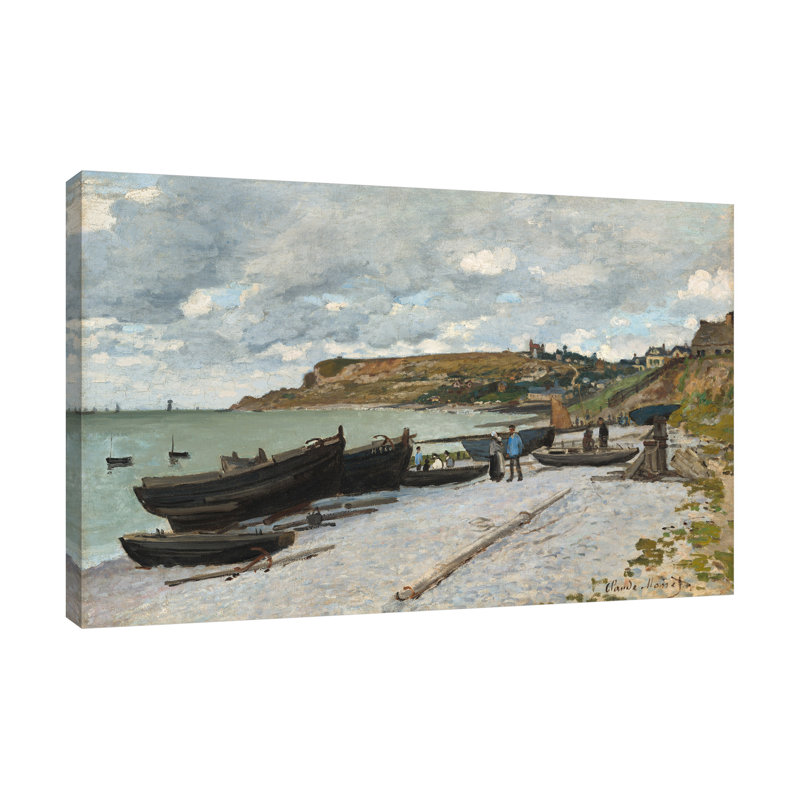 «Sainte-Adresse» par Claude Monet - reproduction d'art sur toile tendue, H 24 po x l 36 po x P 1,5 po