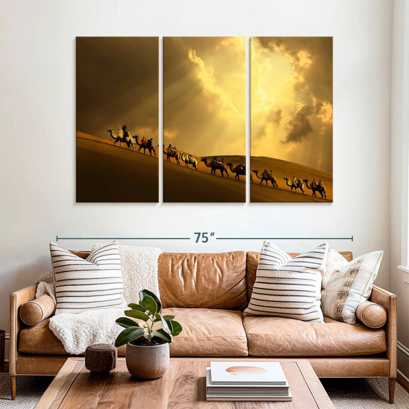 Brampt Camel Caravan Uphill, 24" H x 38" W