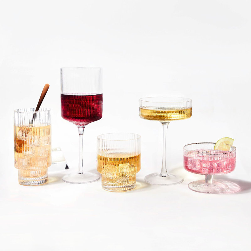 Harlow 13oz. Crystal Goblet Set
