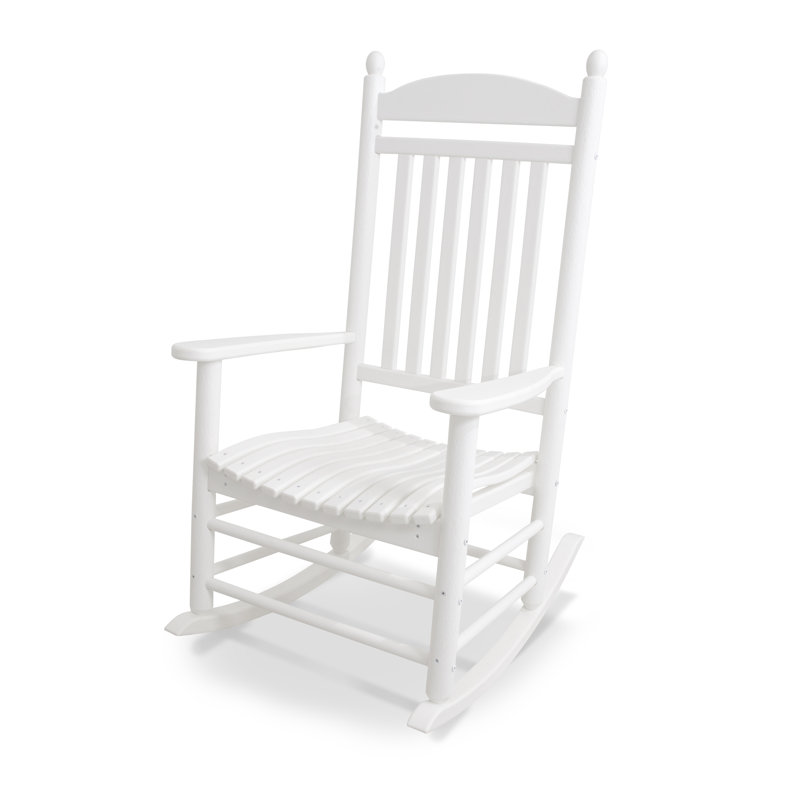 Chaise berçante à bascule POLYWOOD Jefferson, Blanc