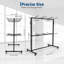 Chariot de rangement 69 pouces pliable robuste pour chaise roulante 69 lb avec roues en caoutchouc