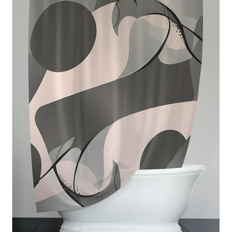 Rideau de douche Aliyaha, H 93 po x l 70 po