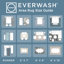 Tapis lavable à la machine avec bordure AirFlo EVERWASH Haven, brun, 6 pi x 9 pi-126586814-126586815