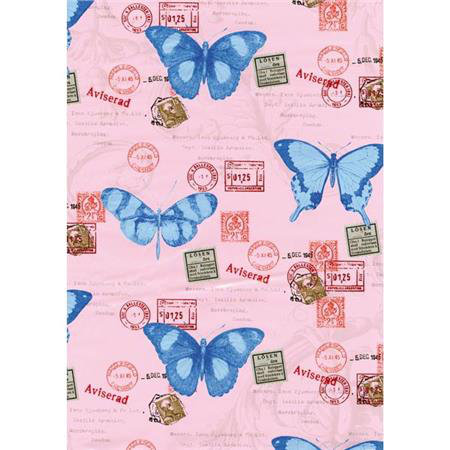 45 cm x 2m Roll Butterflies Sticky Back Plastic Film