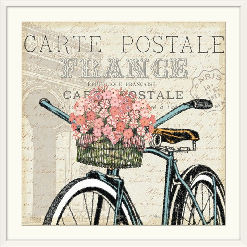 «ii rétro, annonce Paris Ride, H 35 po x l 35 po x p 1,5 po, Toile