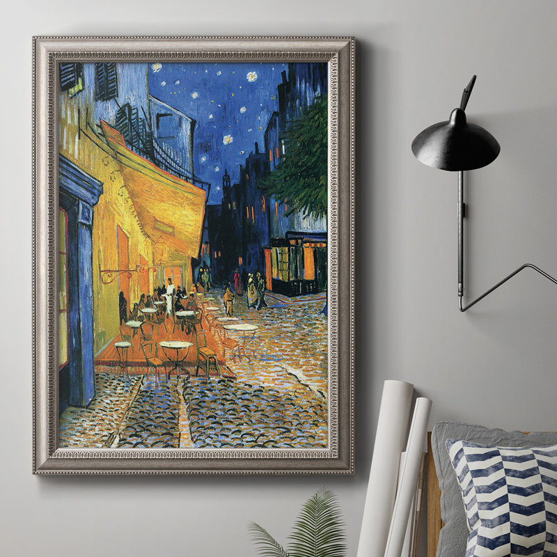 «Cafe Terrace at Night», reproduction d'art sur toile, H 20 po x l 16 po x P 2,5 po