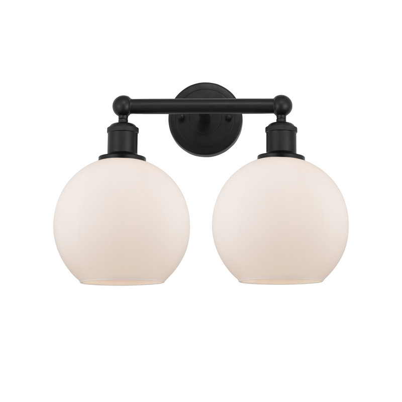 Ellington 2 - Light Dimmable Vanity Light, Matte Black, Matte White
