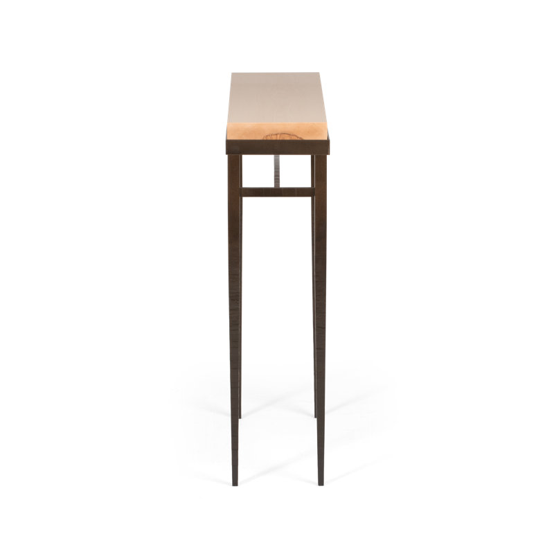 Wick Console Table, Bronze, 32" H x  30" W x 8.5" D, Natural