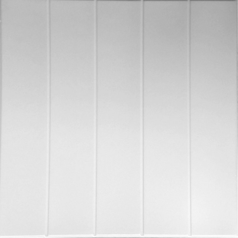 19.6'' L x 19.6'' W Smooth Polystyrene Glue Up Ceiling Tile In White