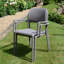 Suri Stackable Outdoor Patio Dining Armchair with Cushion
