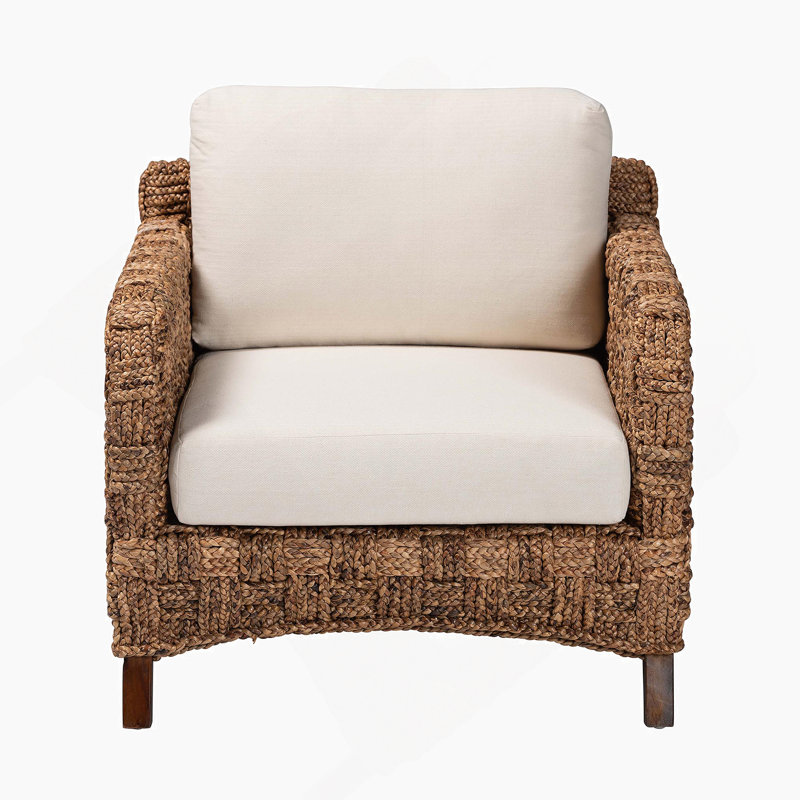Fauteuil d'appoint pivotant, fauteuil demi-tonneau avec coussin de dossier et structure en bois pour le salon, la chambre à coucher et le bureau