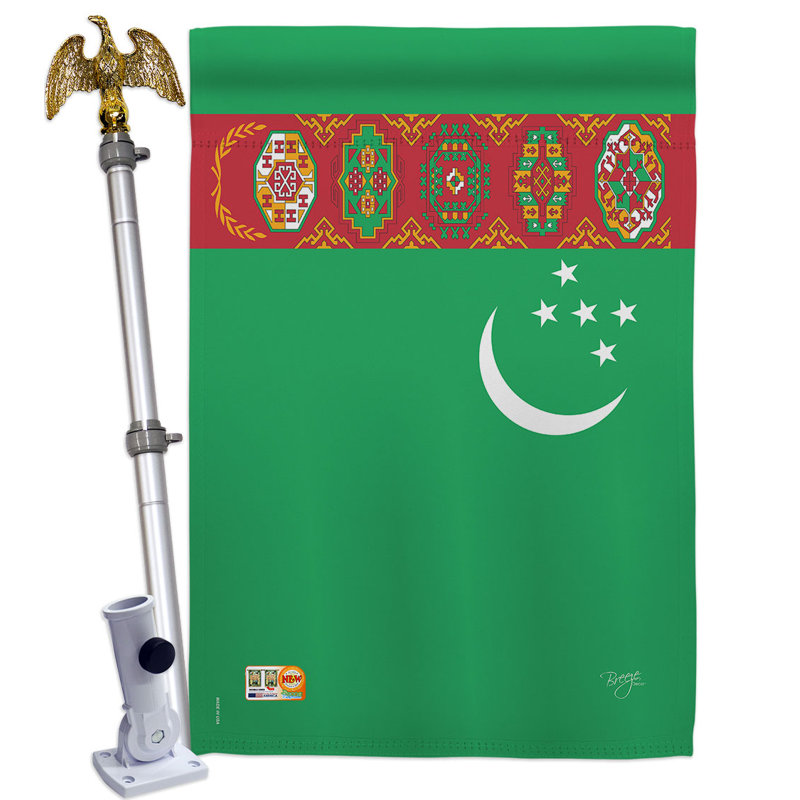 Ensemble de drapeaux en polyester 2 côtés 40 x 28 po