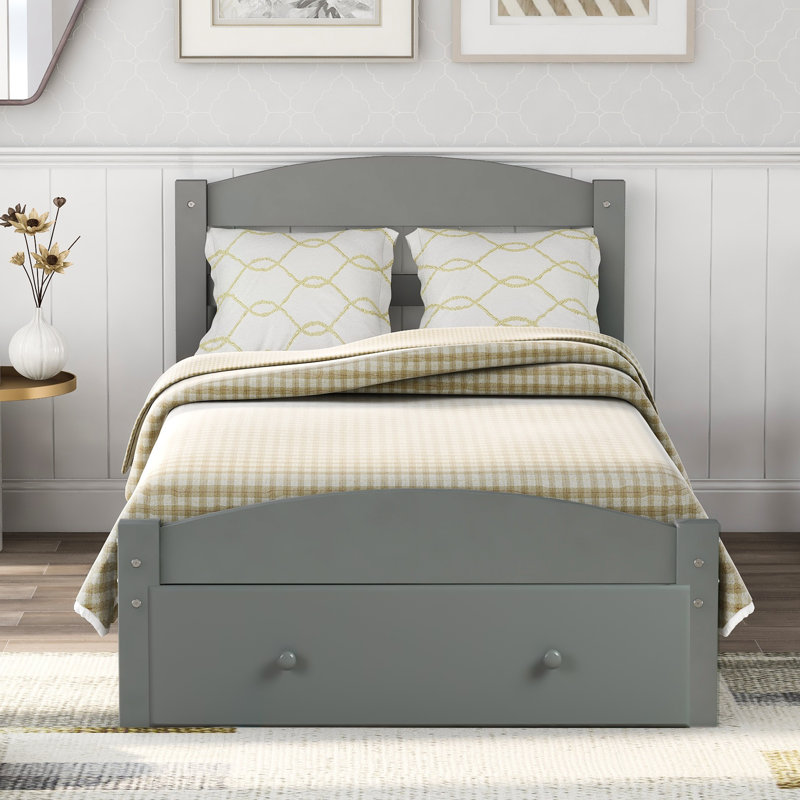 Granita Storage Bed, Grey