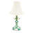 Emerald Check Candlestick Lamp-123014011-123014009