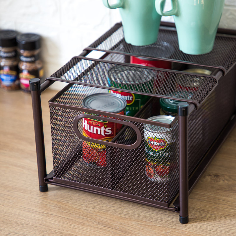 Skillern Steel Cabinet Shelving Rack, Oil-Rubbed Bronze