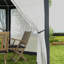 Outsunny 4M Hexagon Gazebo Netting Party Tent, Patio Canopy, Dark Grey