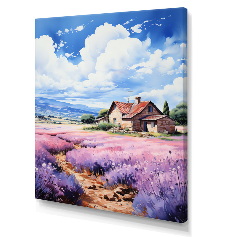 Tammo France Lavender Hues II, reproduction d'art sur toile, H 20 po x l 12 po x P 1 po, Toile tendue