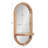 Meliora Wood Framed Capsule Mirror with Shelf-1192783756-1192783755