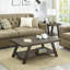Contemporary 3-Piece Shelf Coffee Table Set In Weathered-1926621311