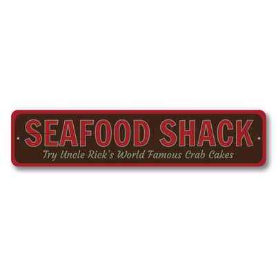 World Famous Seafood Shack Custom Aluminum Sign