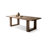 Nut-brown Rectangular Solid Wood Dining table-1992741117-1992741106