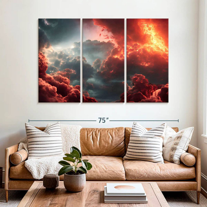 Final Battle Between Hell And Heaven VII, 42" H x 65" W