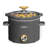 2 Quart Slow Cooker, Small Slow Cooker With Removable Ceramic Pot, Slow Cooker Food Warmer With 3 Heating Settings & Dishwasher Safe Glass Lid, Grey