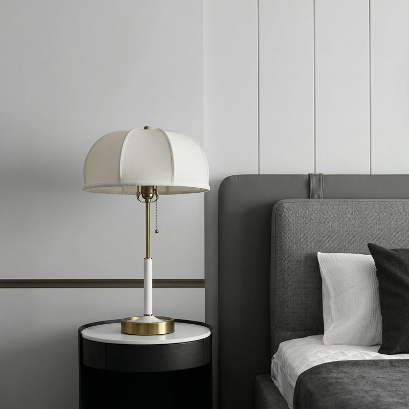 Lampe de table créative 1 lumière, Blanc, Blanc