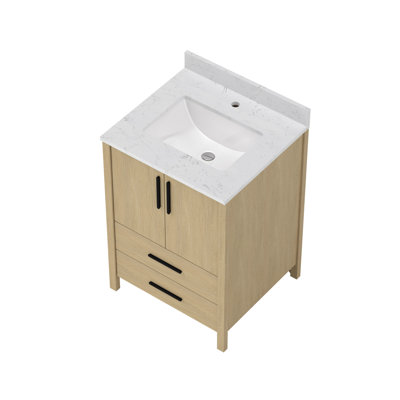Armoire de meuble-lavabo 24 po avec comptoir et trou pour robinet 24 po Freestangding
