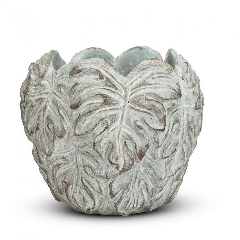 Muthaih Cachepot, 7" H x 7.5" W x 7.5" D