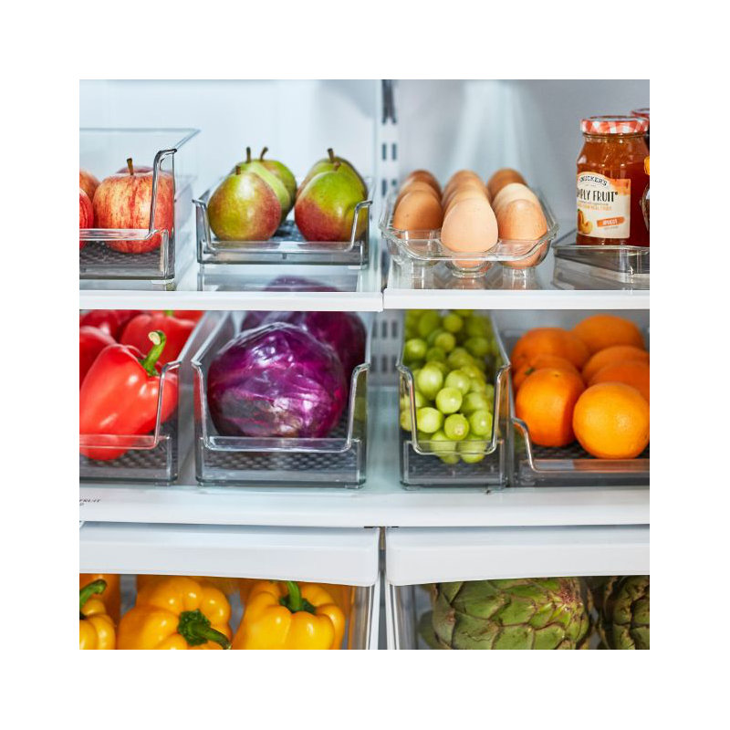 HEXA Low-Wall Lazy Susan - Clear/Dark Gray