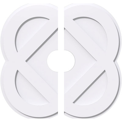 Médaillon de plafond contemporain en PVC de qualité architecturale Charlotte