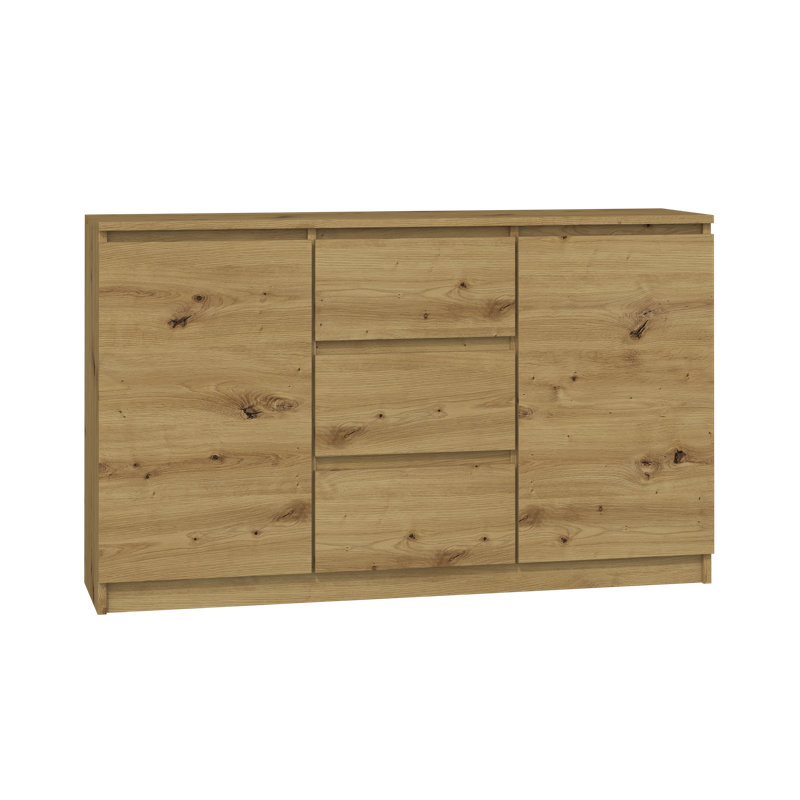 Lecuyer 3 Drawer Chest, Artisan Oak