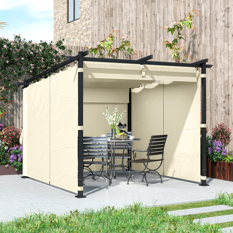 2.3m x 2.97m x 2.95m Pergola, Beige