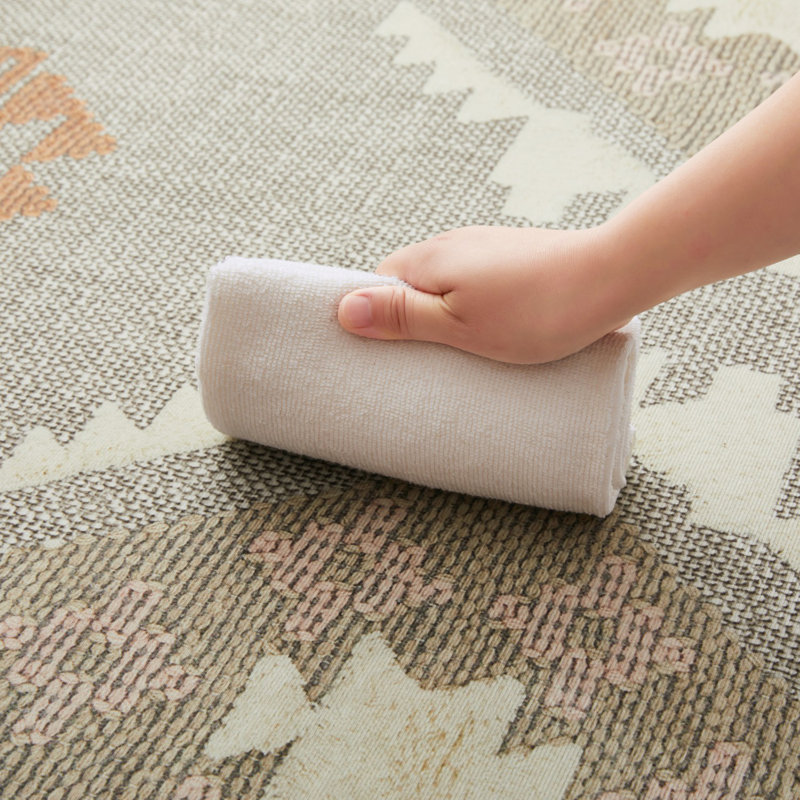 Abstract Machine Printed Shag Area Rug, Rectangle 160 x 230 cm