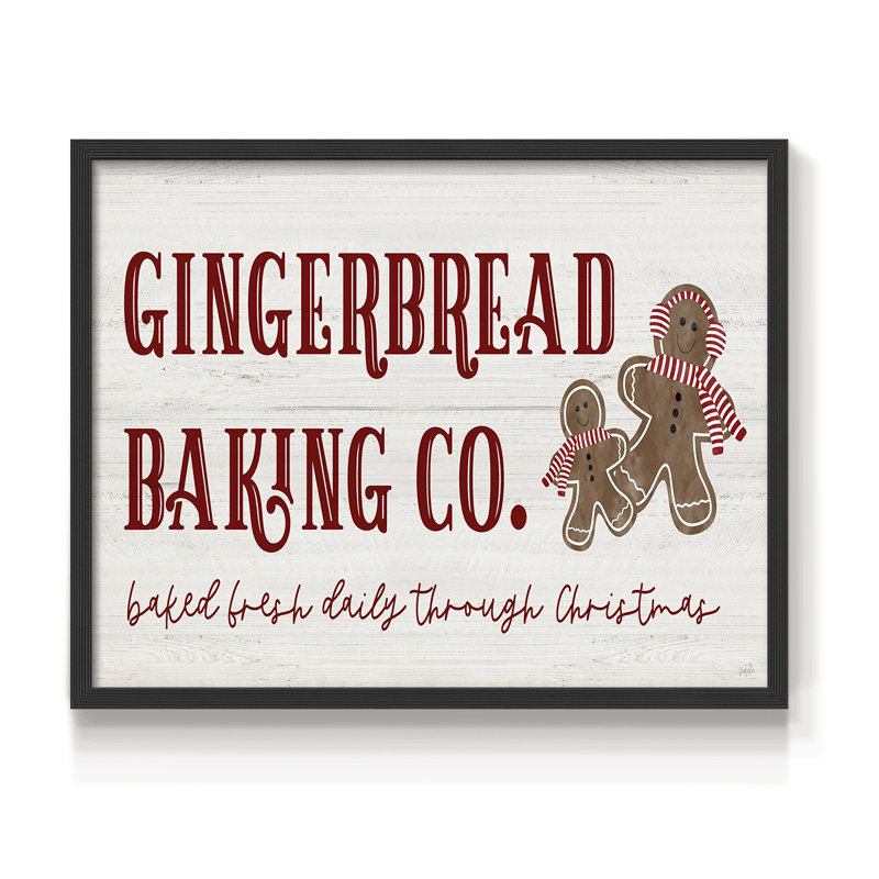 Gingerbread Bake Co-Print - Restickable, H 22 po x l 28 po, Noir, noir, noir, noir