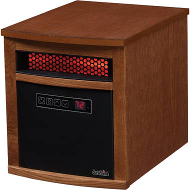 Duraflame 1500 Watt Watt 5200 BTU BTU Electric High Efficiency Cabinet  Space Heater with Adjustable Thermostat , Remote Included and with Digital  Display | Wayfair