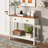 Farmhouse Style Console Table With 2 Drawer And Bottom Storage Shelf For Entryway, Rustic Side Table With Storage Drawer And Shelf For Living Room, Hallway