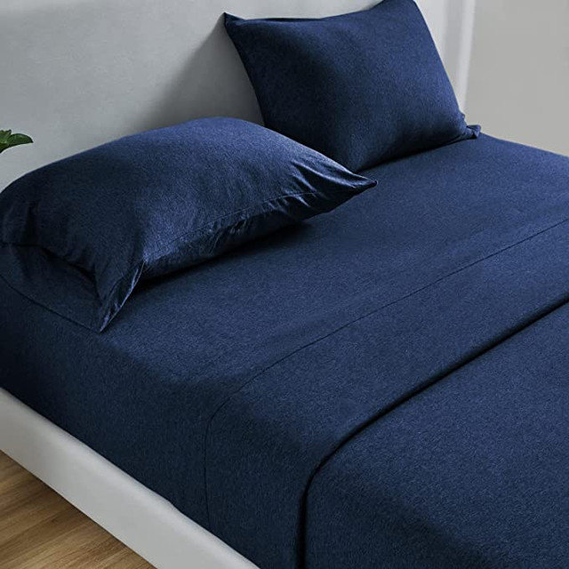  Taie d'oreiller unie 100% coton, Grand, gris