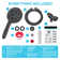 10-Mode Filtered Shower Head With Hose, 5" High Pressure Shower Heads With Filter, Handheld Shower Head Filter With Built-In Power Jet, Charcoal Grey
