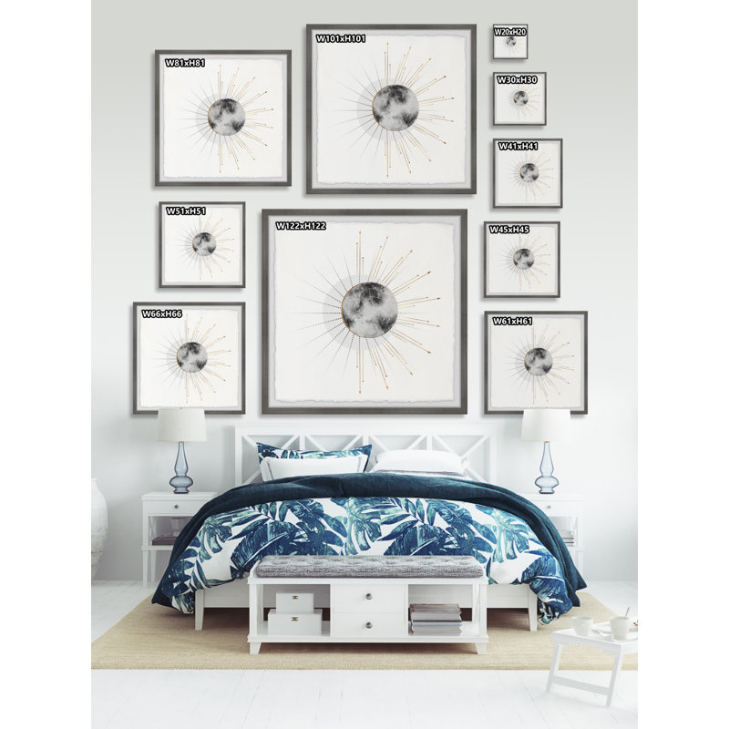 Cosmic Rays by Marmont Hill - Single Picture Frame Print, 61cm H x 61cm W x 3.81cm D